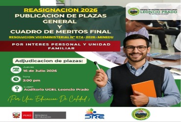 Adjudicación de plazas para reasignación