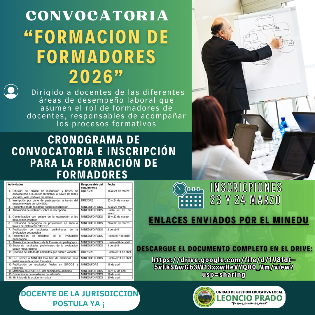 “Formación de Formadores 2026”