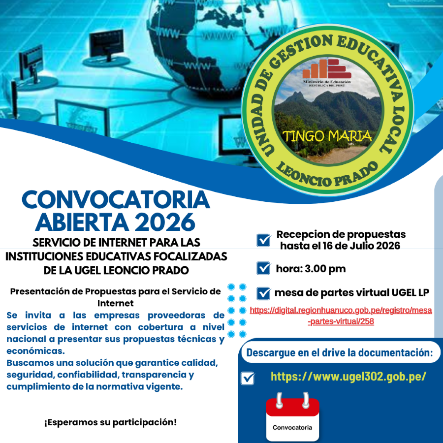 Convocatoria de Internet